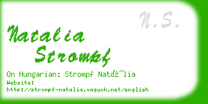 natalia strompf business card